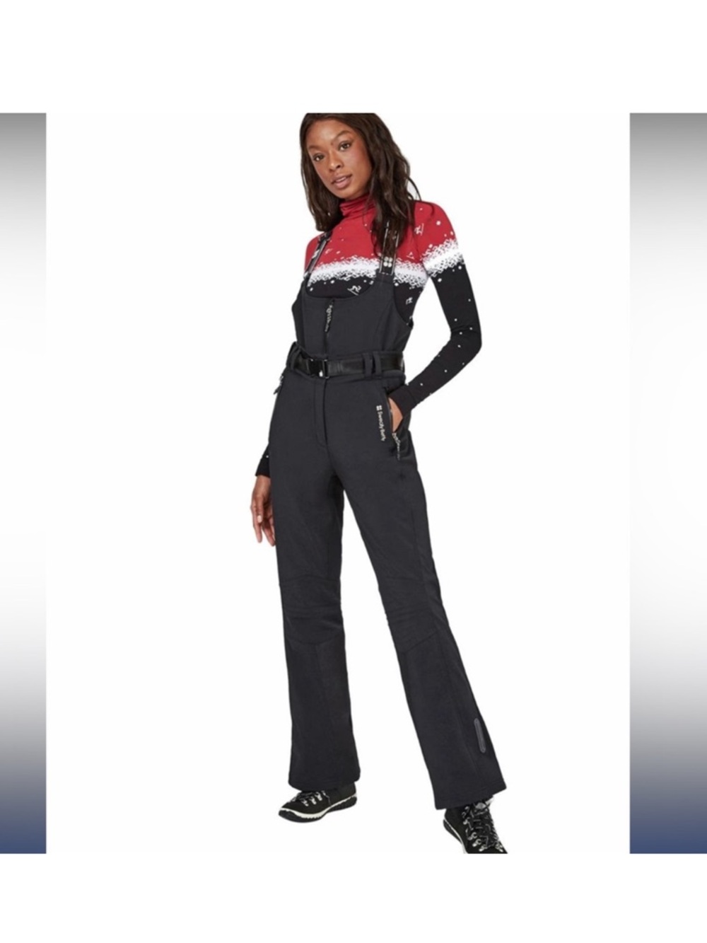 Sweaty Betty Black Belted Ski Jacket and Pants set - Picture 3 of 12